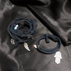 💎 3 /$20💎 Black Chakra Wrist Wrap Bundle (2 pcs)